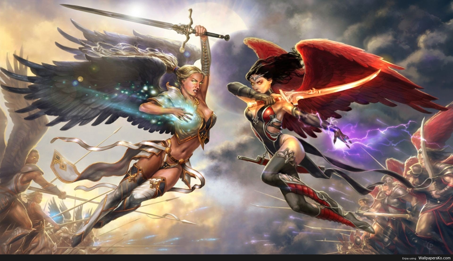 Angel Warriors Wallpaper