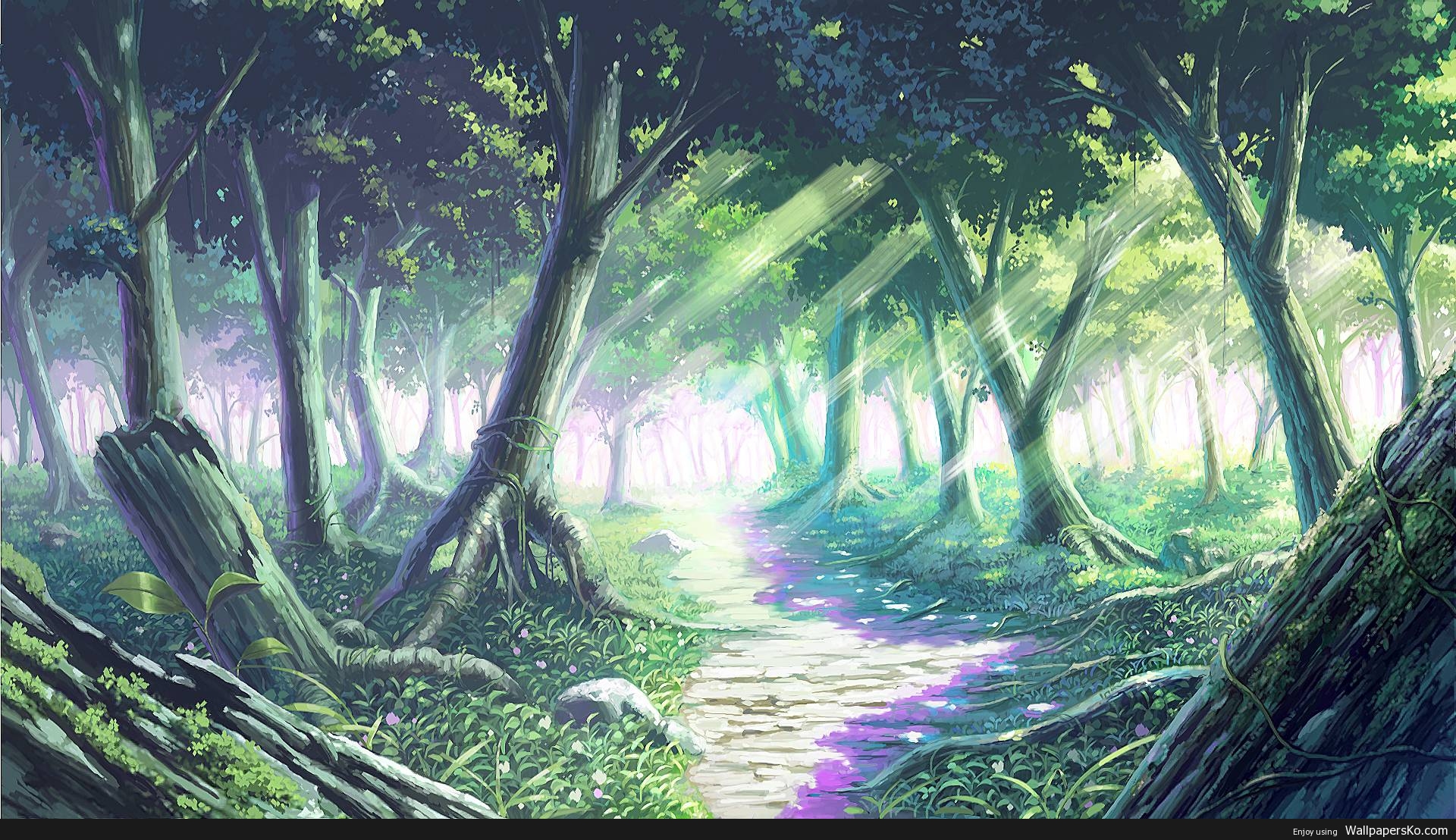 Anime Wallpaper Forest