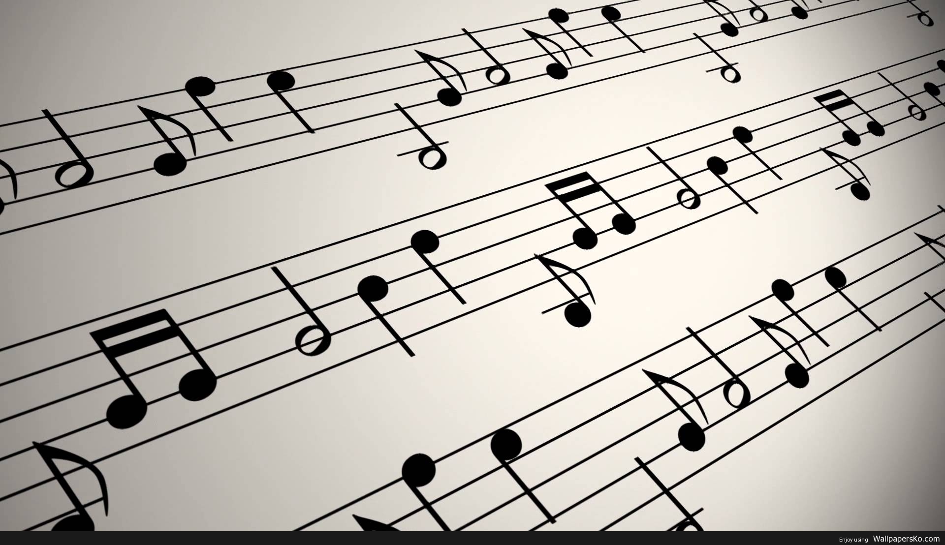 Musical Notes Background Image