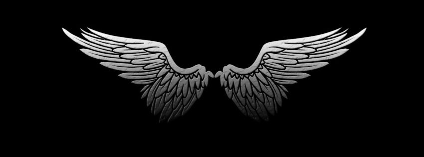 black angel wing fb cover