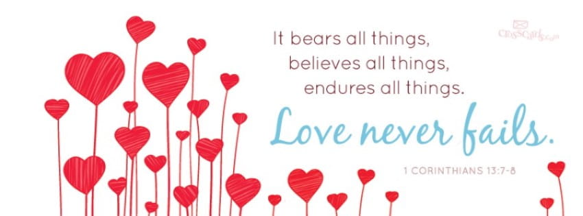 love bears all things fb cover