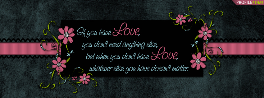 love quotes fb cover