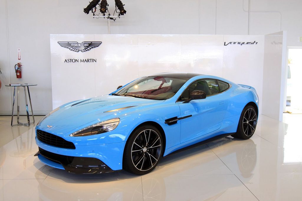 Aston Martin Vanquish Light Blue