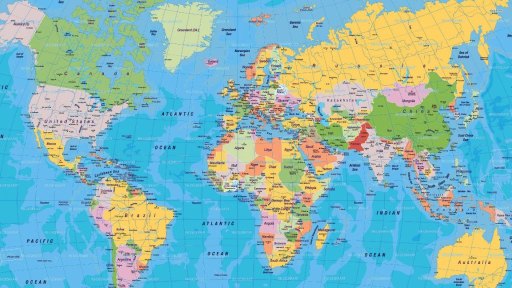 High Definition Map Of The World