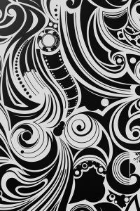 Black And White Swirl Wallpaper