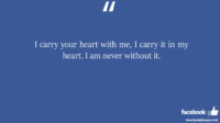 I carry your heart with me I carry it in my facebook status