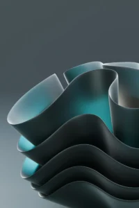 Stacked Cups Abstract 3D 4K AMOLED Wallpaper