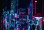 Cyberpunk Neon City Night AMOLED 4K Wallpaper Cyberpunk Neon City Night AMOLED 4K Wallpaper