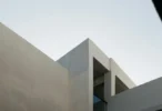 Minimalist Concrete Building 4K Mobile Wallpaper