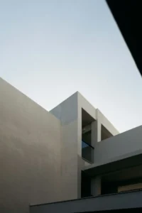 Minimalist Concrete Building 4K Mobile Wallpaper