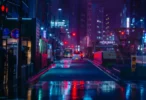 Tokyo Wet Street Neon Nights 4K AMOLED Wallpaper Tokyo Wet Street Neon Nights 4K AMOLED Wallpaper